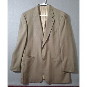 Daniel Cremieux Collection Loro Piana Blazzer Jacket 40L Wool Biege Sport Coat